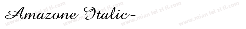 Amazone Italic字体转换